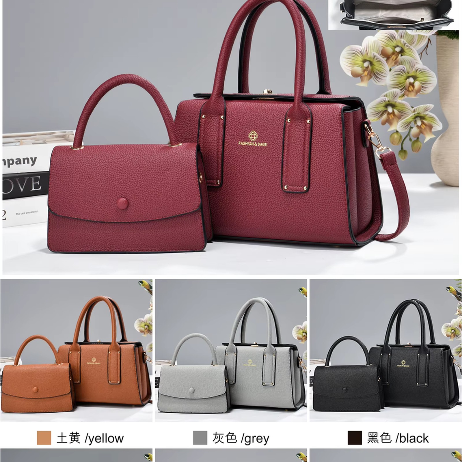 2in1 Women Fashion Handbag - Image 4
