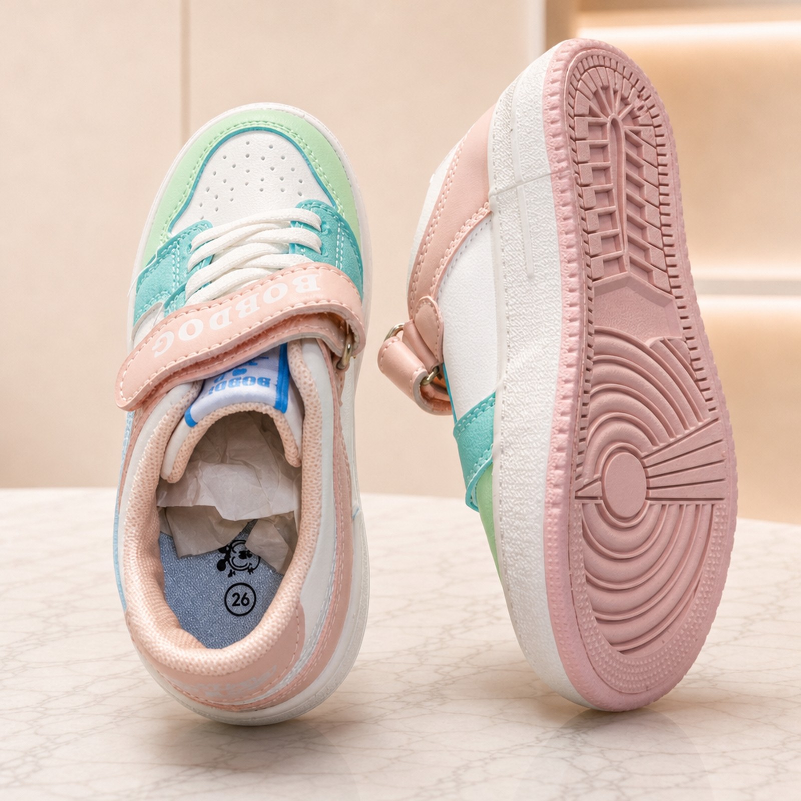 Size-26 Kids Dress Canvas Sneakers For Boys 2 to 3 years - Image 3