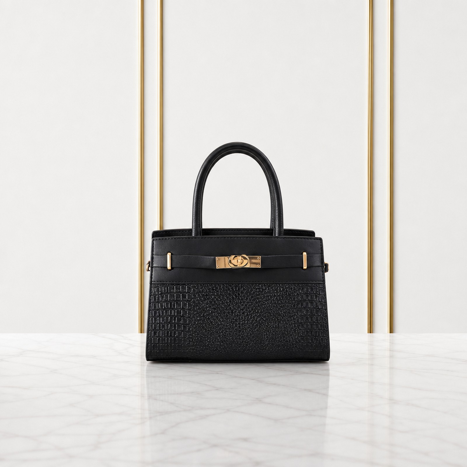 Ladies Crocky Fashion Shoulder Bag - Image 3