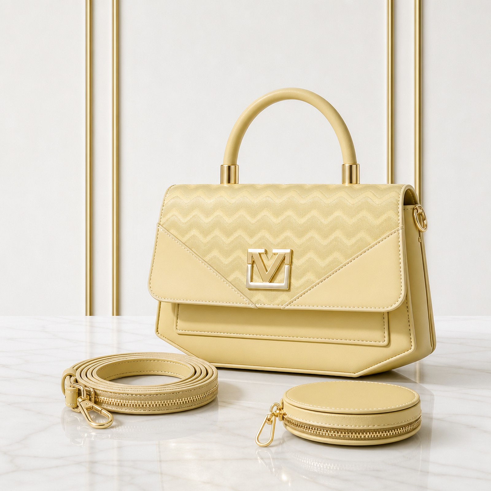 Fashion Ladies Beautiful Crossbody Bag 2in1 (ME) - Image 2