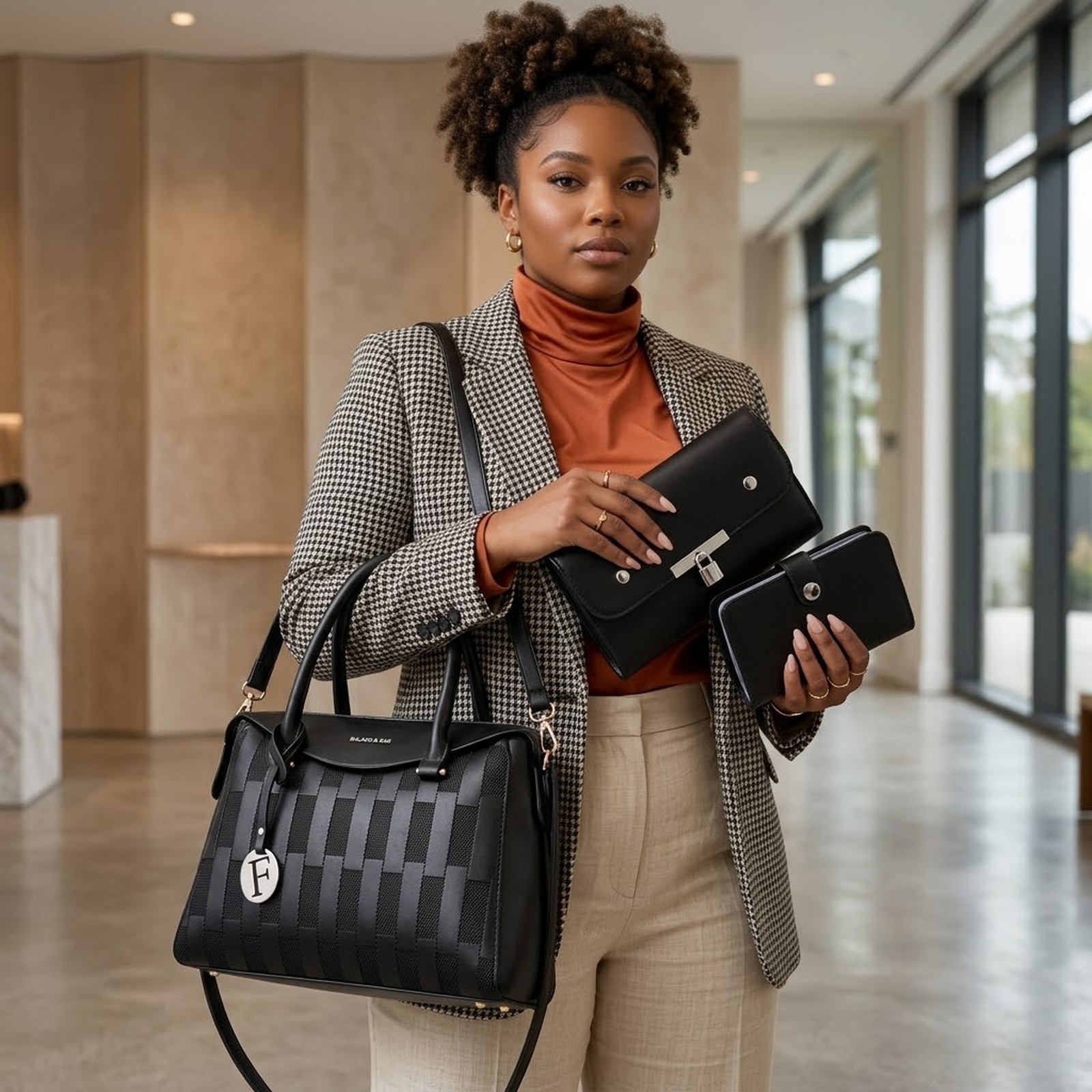 Stylish and Luxurious Looking Women Bag Set - Image 5