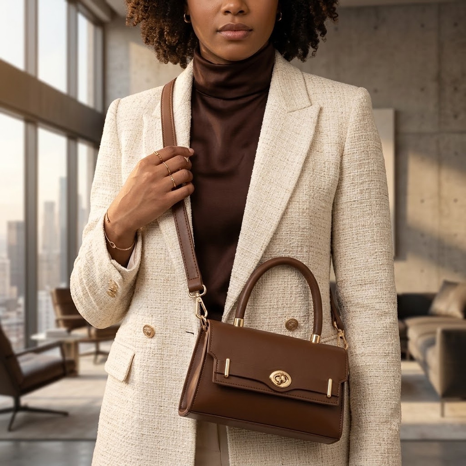 Fashionable Ladies Crossbody Bag - Image 3