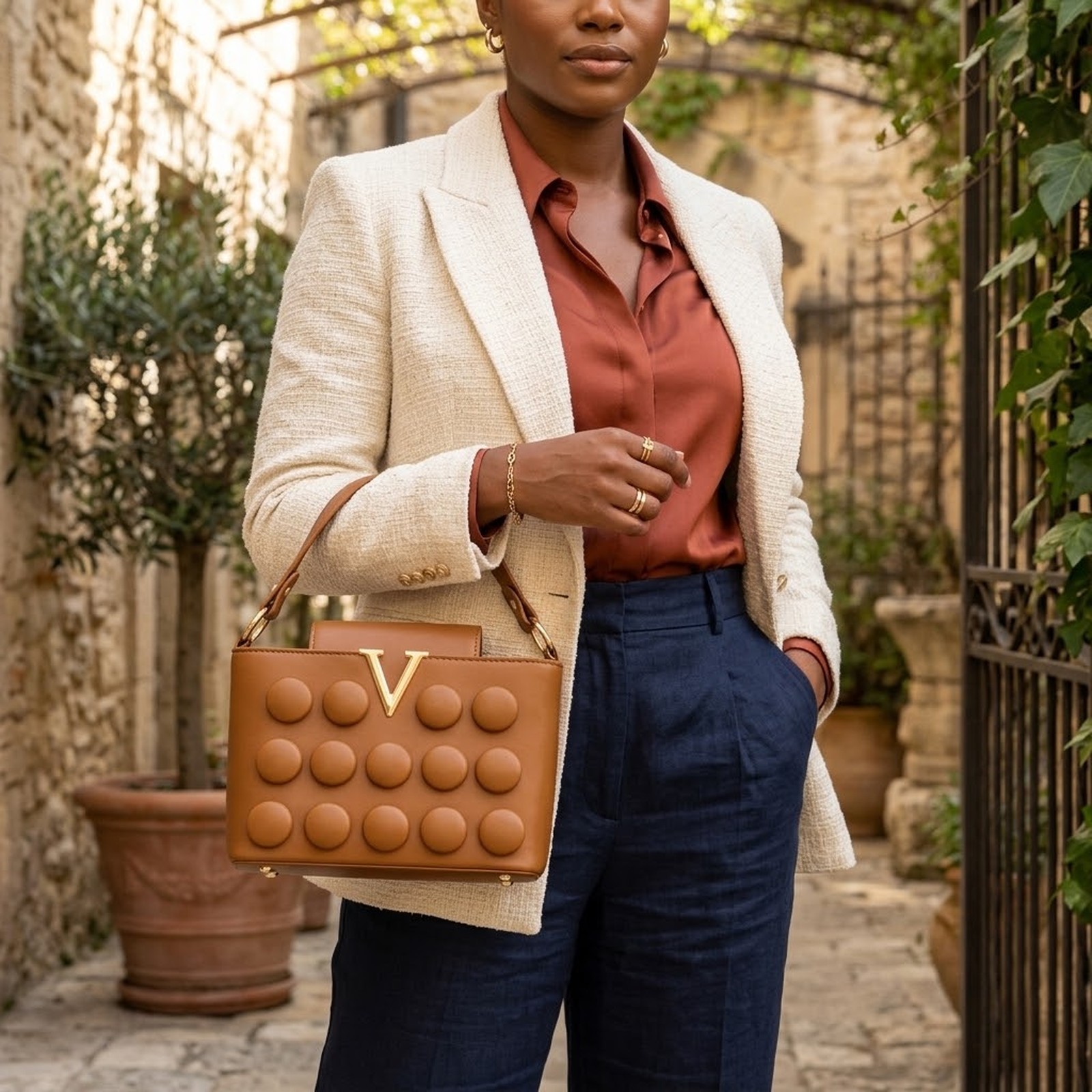 Fashionable Ladies Dot Designer Bag - Image 2