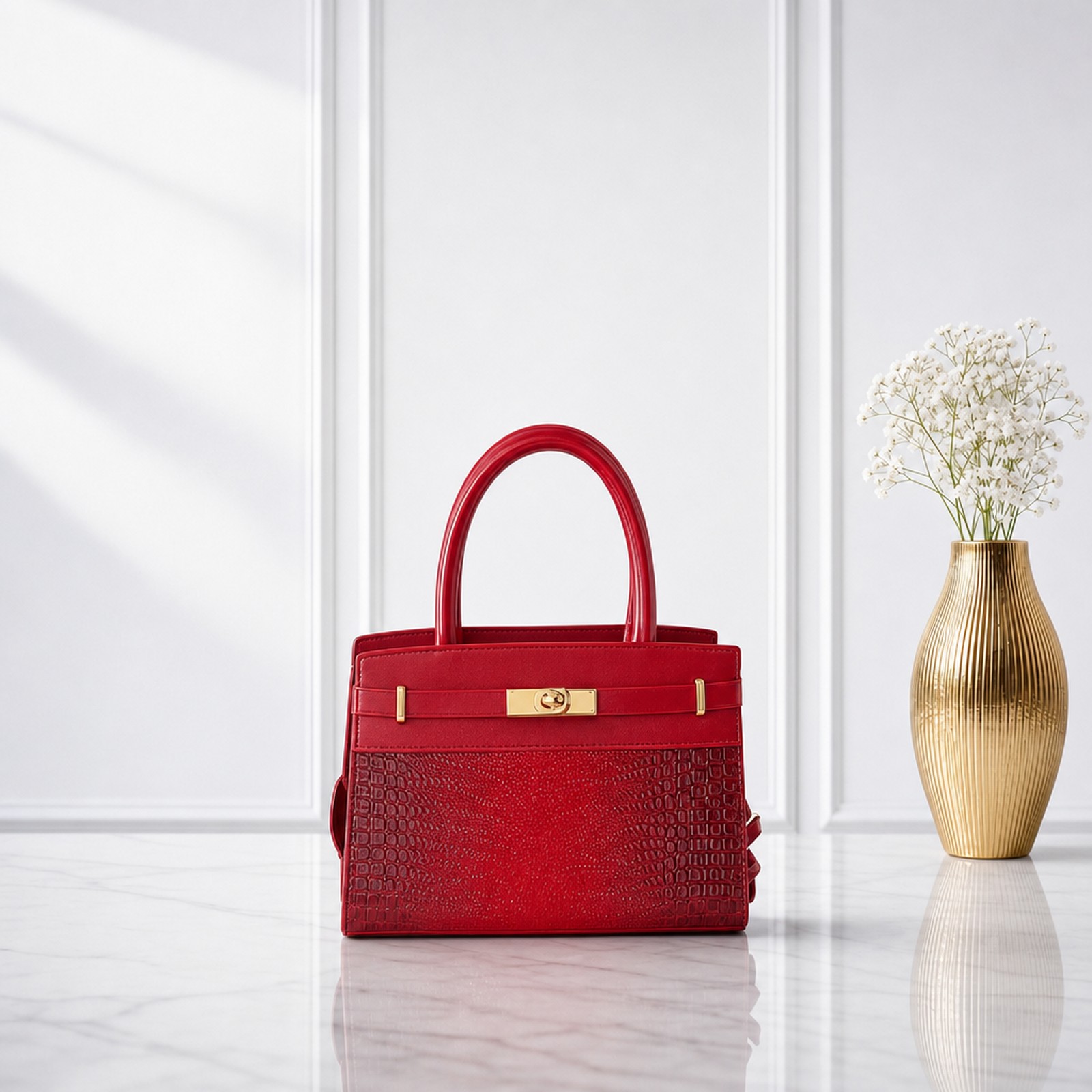 Ladies Crocky Fashion Shoulder Bag - Image 2