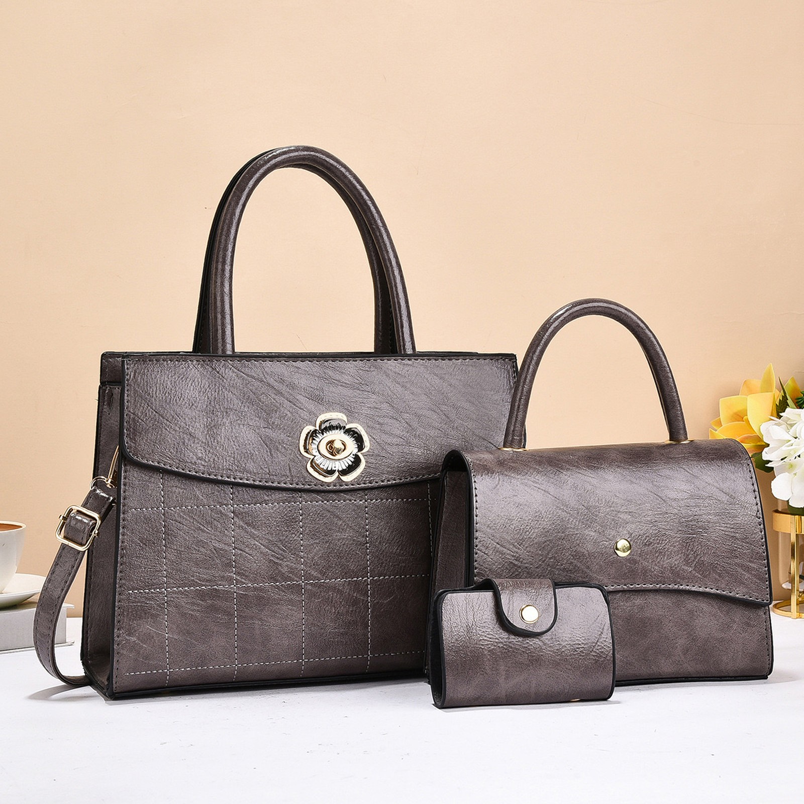 Trendy Ladies Fashion Bag 3in1 CTK - Image 3