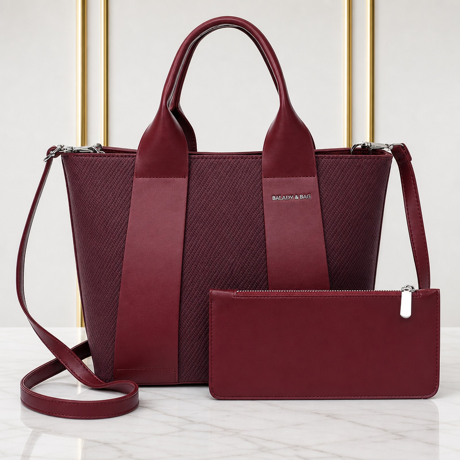 Stylish Women Shoulder Bag 2in1 - Image 2