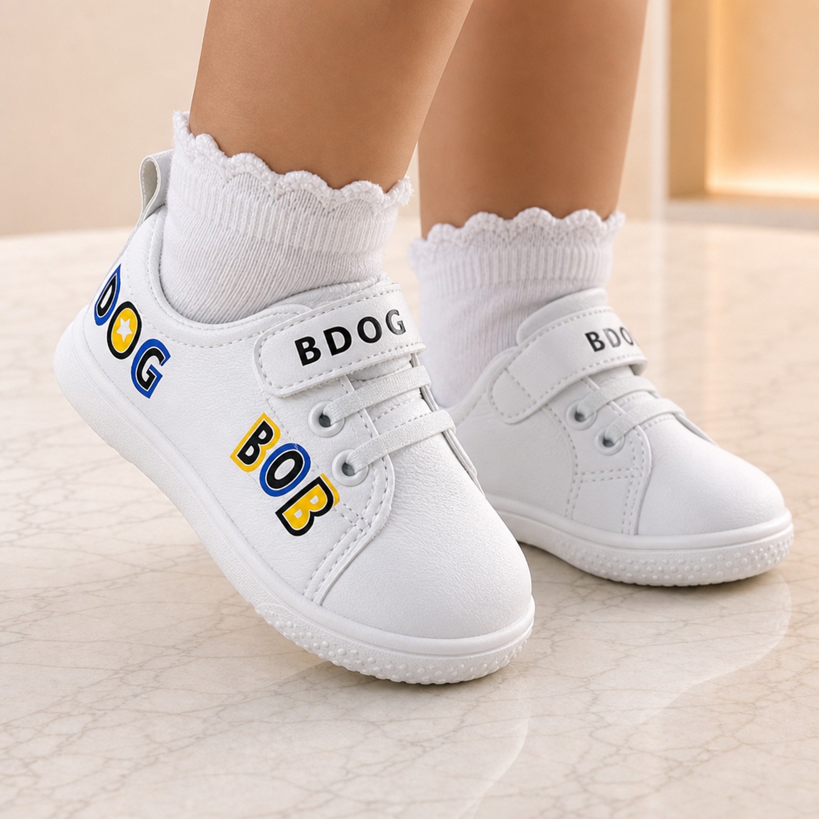 Size-19 Kids Dress Canvas Sneakers For Girls 6 to 15 months