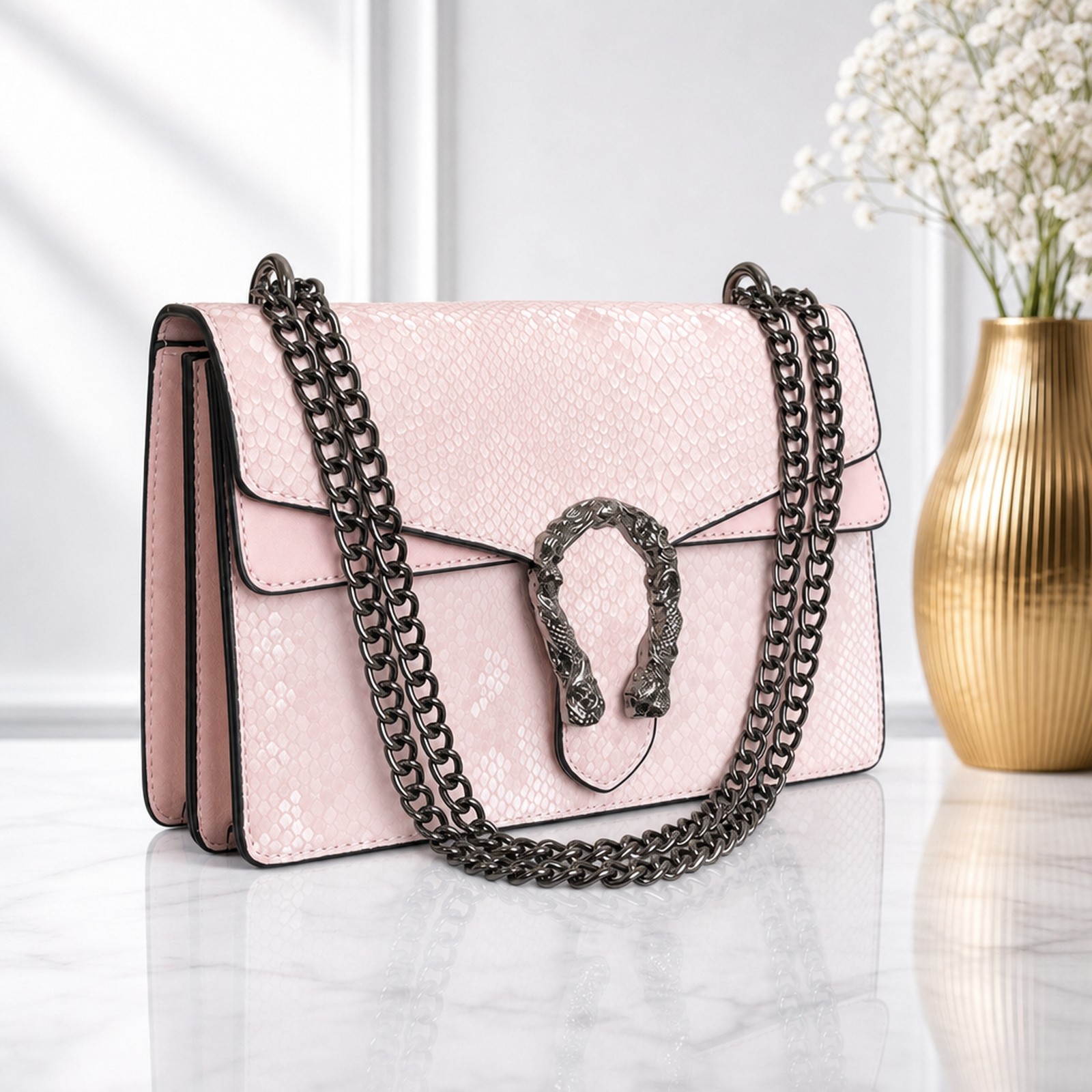 Fanciful Women Crossbody Chain Bag