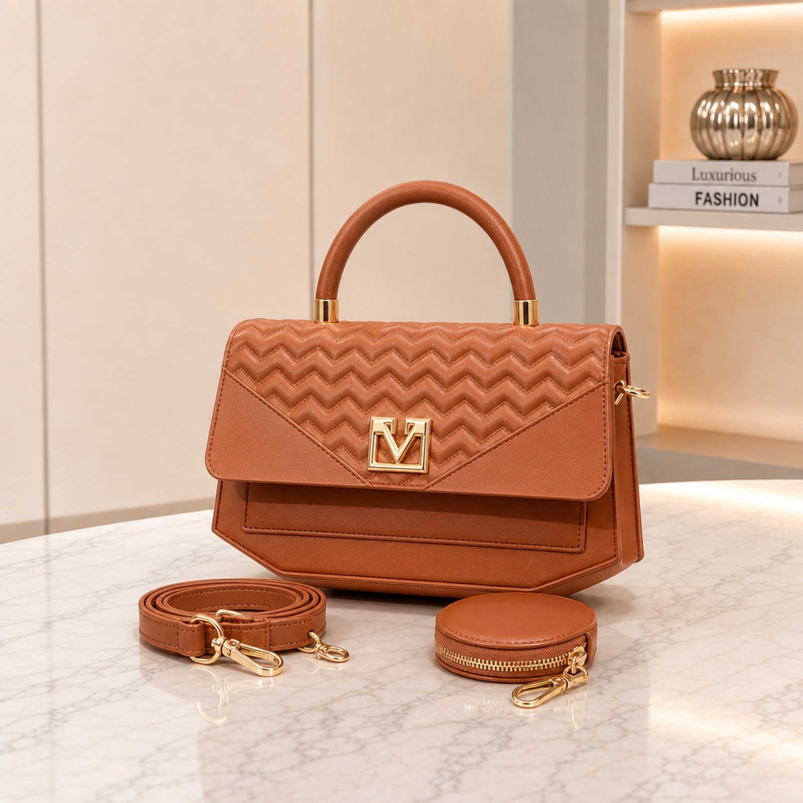 Fashion Ladies Beautiful Crossbody Bag 2in1 (ME)