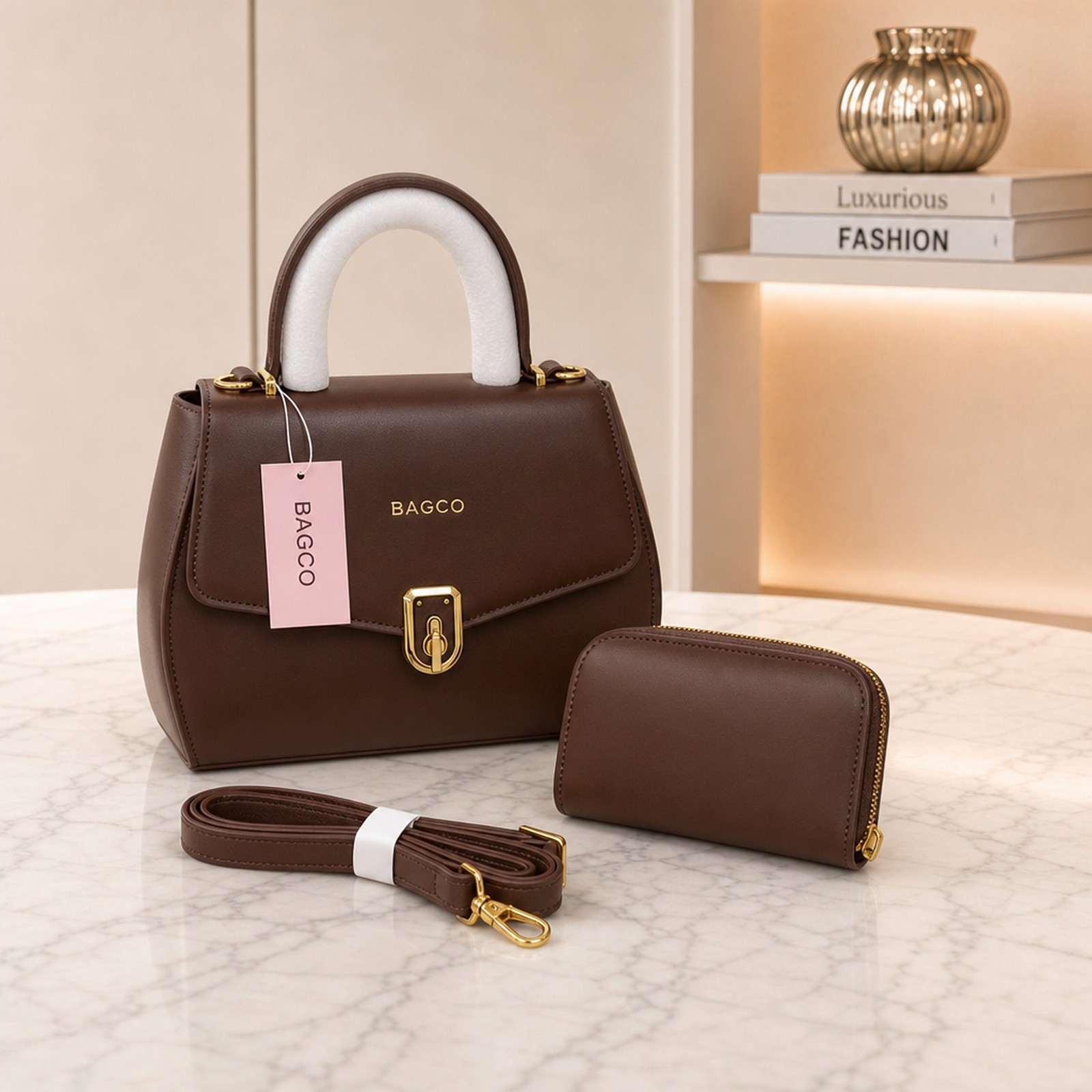 Exotic and Luxurious Bag For Professional Ladies 2in1 (ME) - Image 2