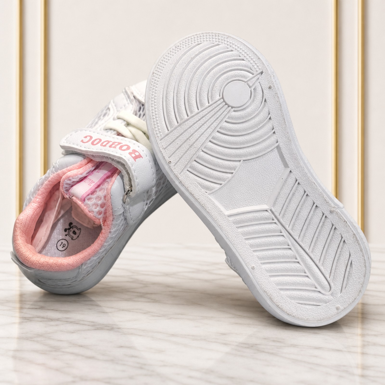 Size-19 Kids Fashionable Sneakers For Ages 9 to 15 months - Image 3