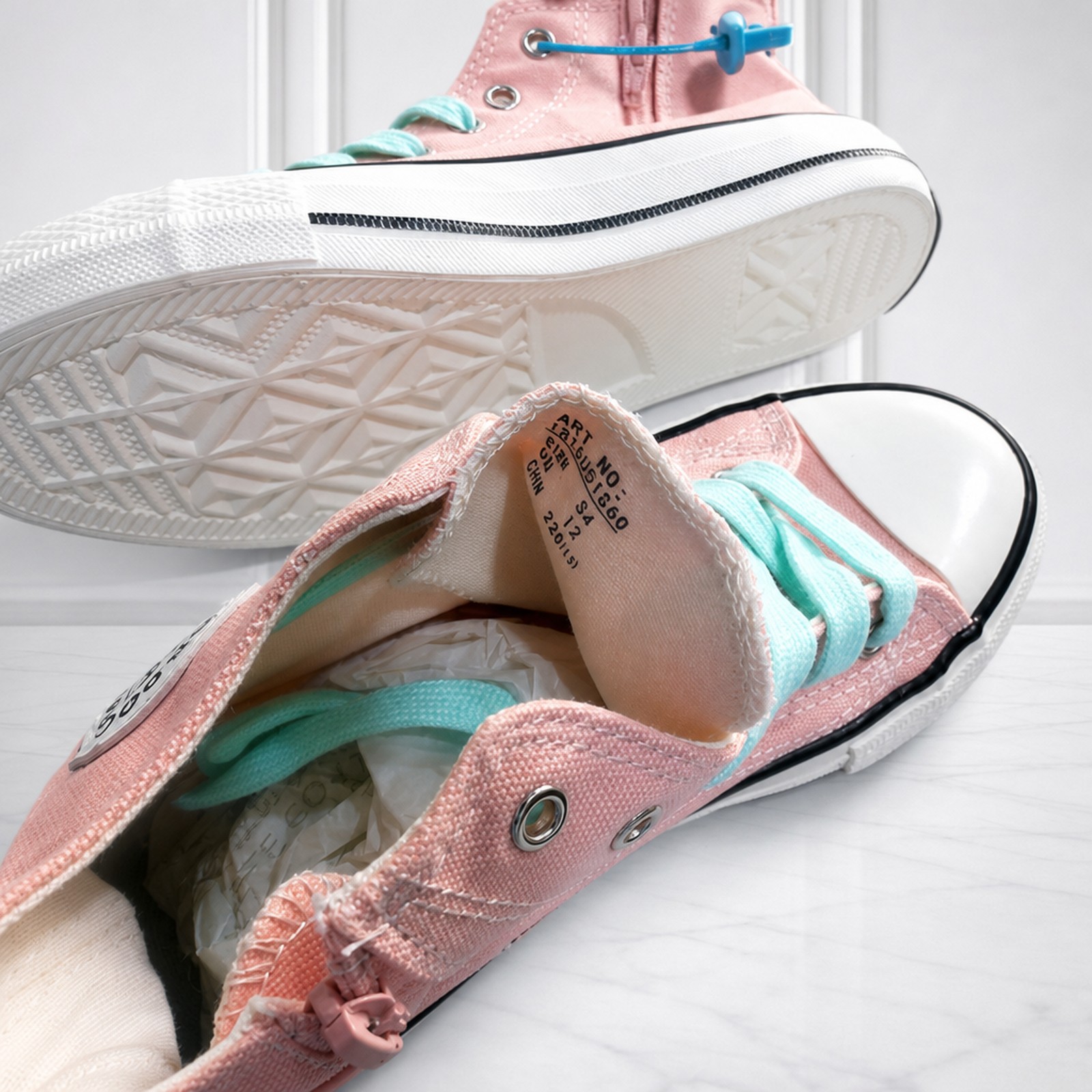 Size-34 Kids Dress Canvas Sneakers For Boys 7 to 8 years - Image 3